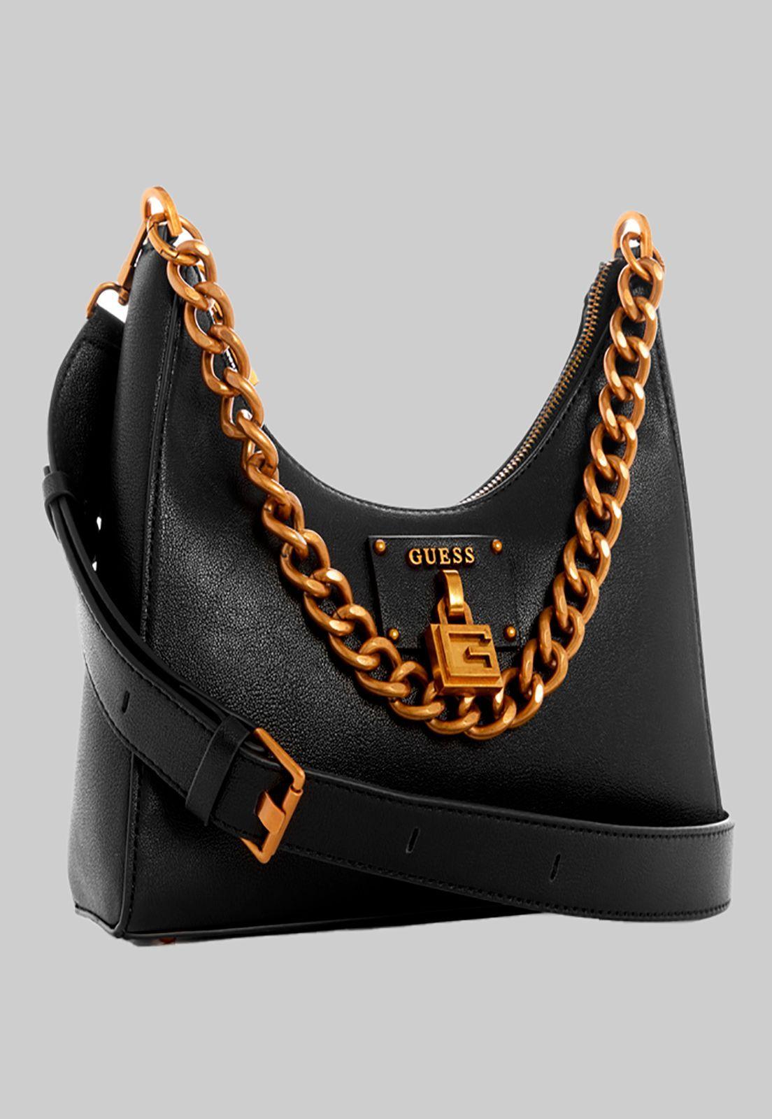 Cartera Centre Stage Hobo Bla Negro Guess-1