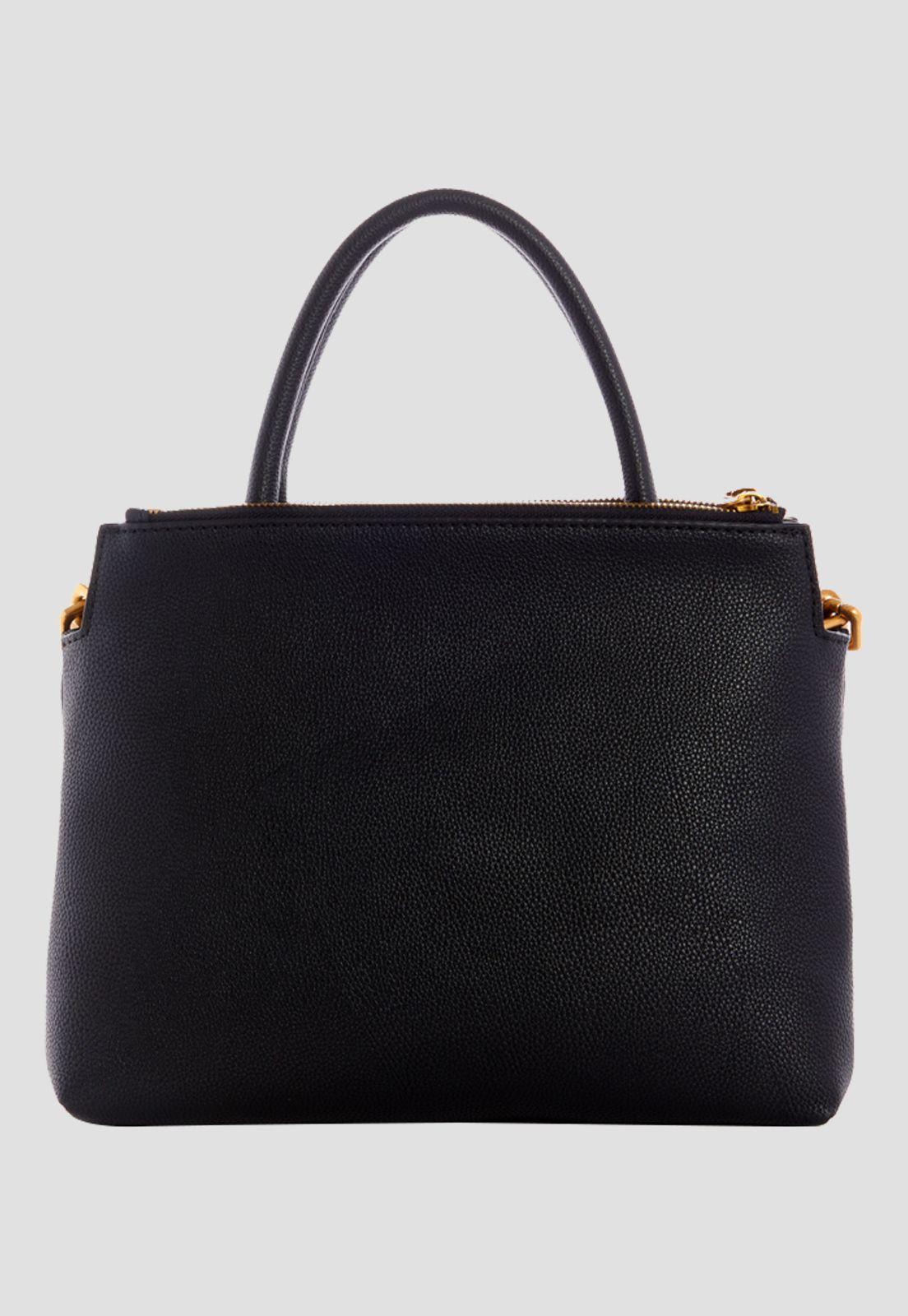 Cartera Turin Tri Cmprtmnt Satchel Bla Negro Guess-2