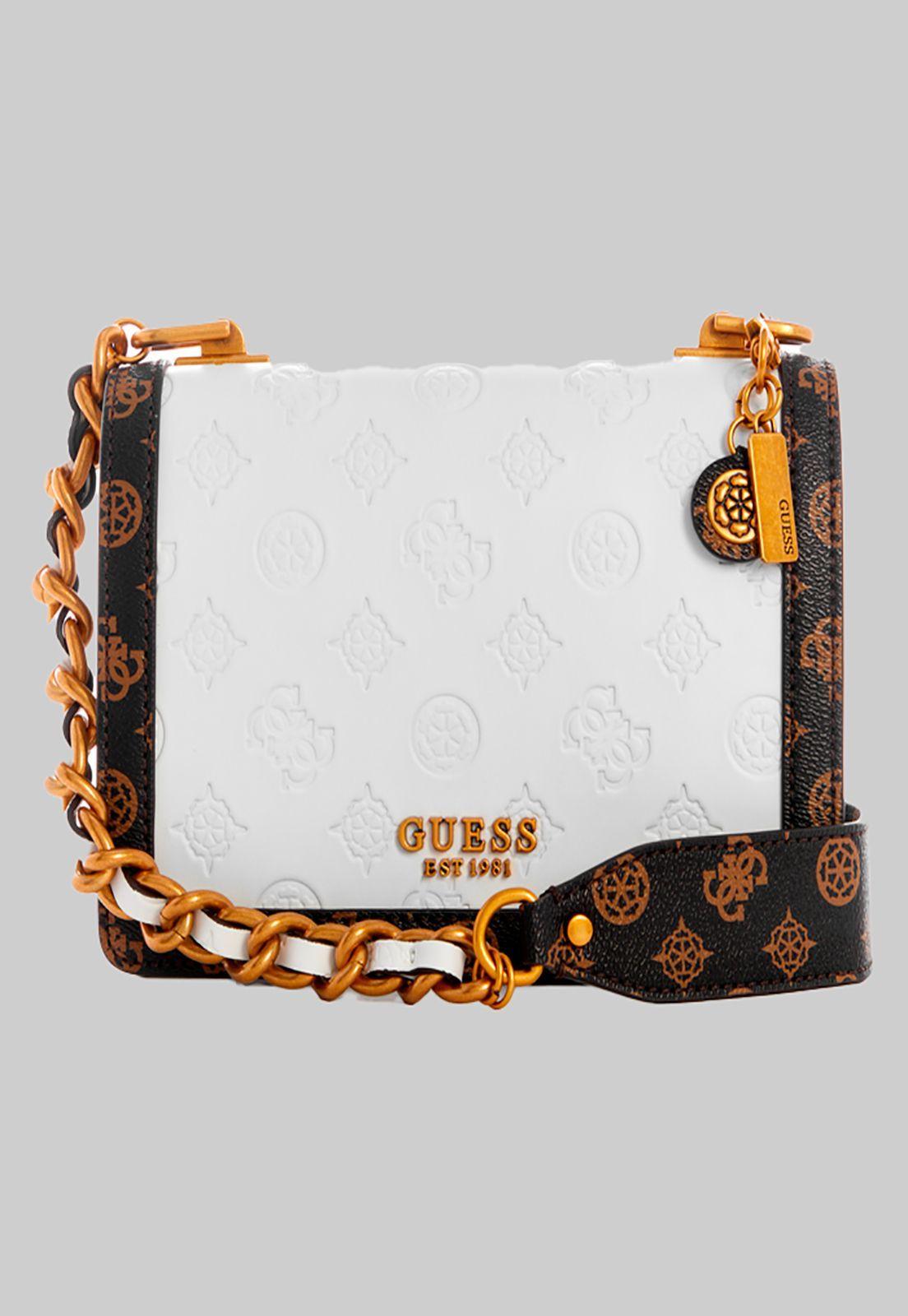 Cartera Abey Crossbody Flap Wlt Blanco Guess-0