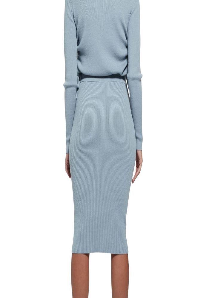 Falda Guess Es Claire Skirt Sweater G70D Celeste-2