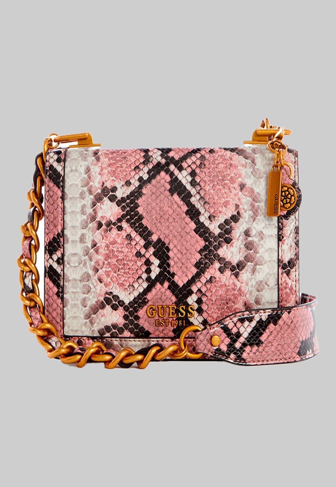 Cartera Abey Crossbody Flap Pkp Rosado Guess-0