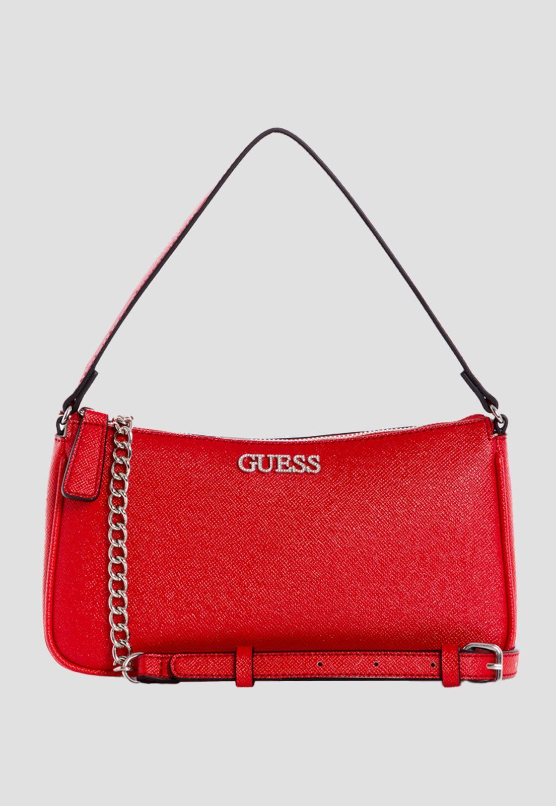 Mini Cartera Karlan Top Zip Crossbody Rojo Guess-0