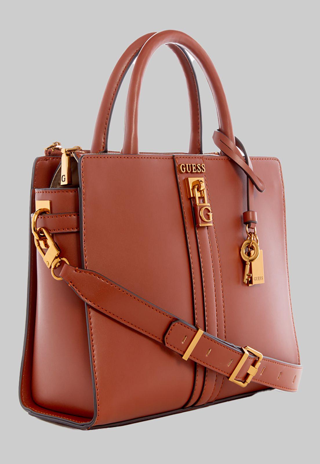 Cartera Guess Ginevra Elite Society Satchel Wky Café-1