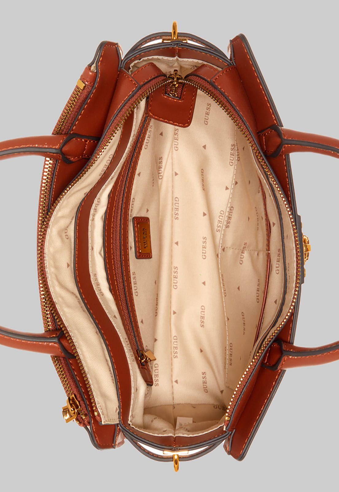 Cartera Guess Ginevra Elite Society Satchel Wky Café-3