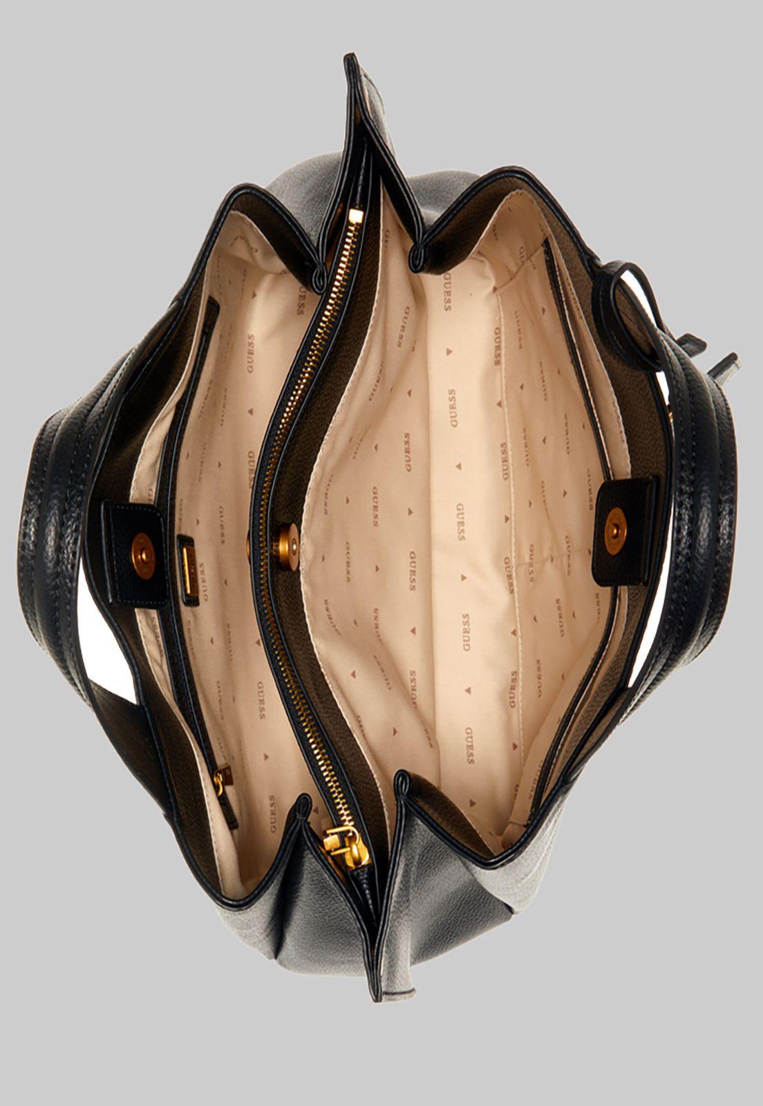 Cartera Guess Zed Girlfriend Carryall Bla Negro-3