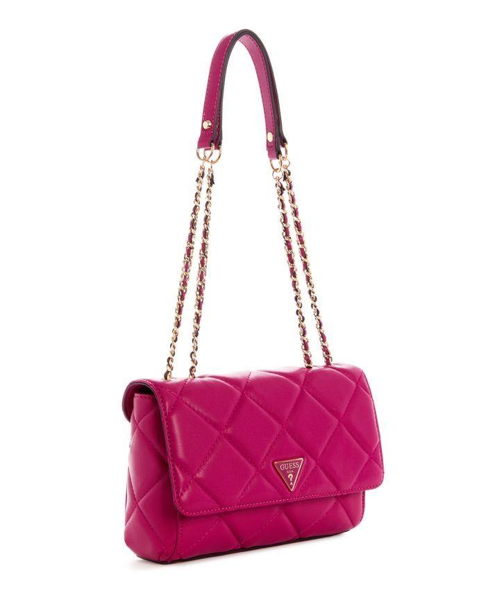 Cartera Cessily Convertible Flap Rosado Guess-1