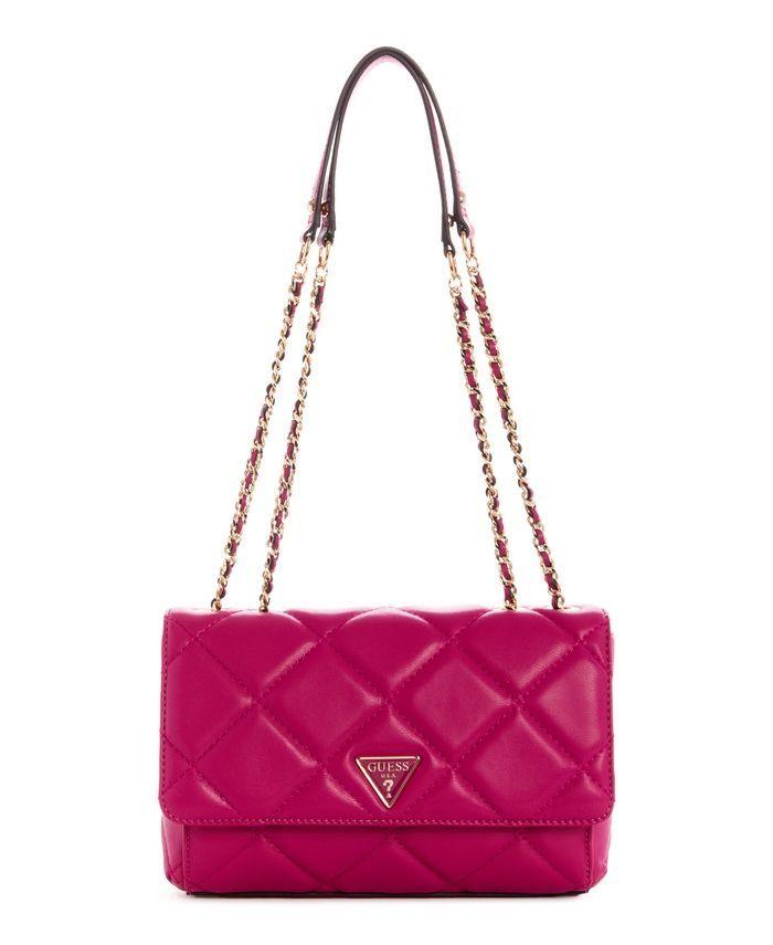 Cartera Cessily Convertible Flap Rosado Guess-0