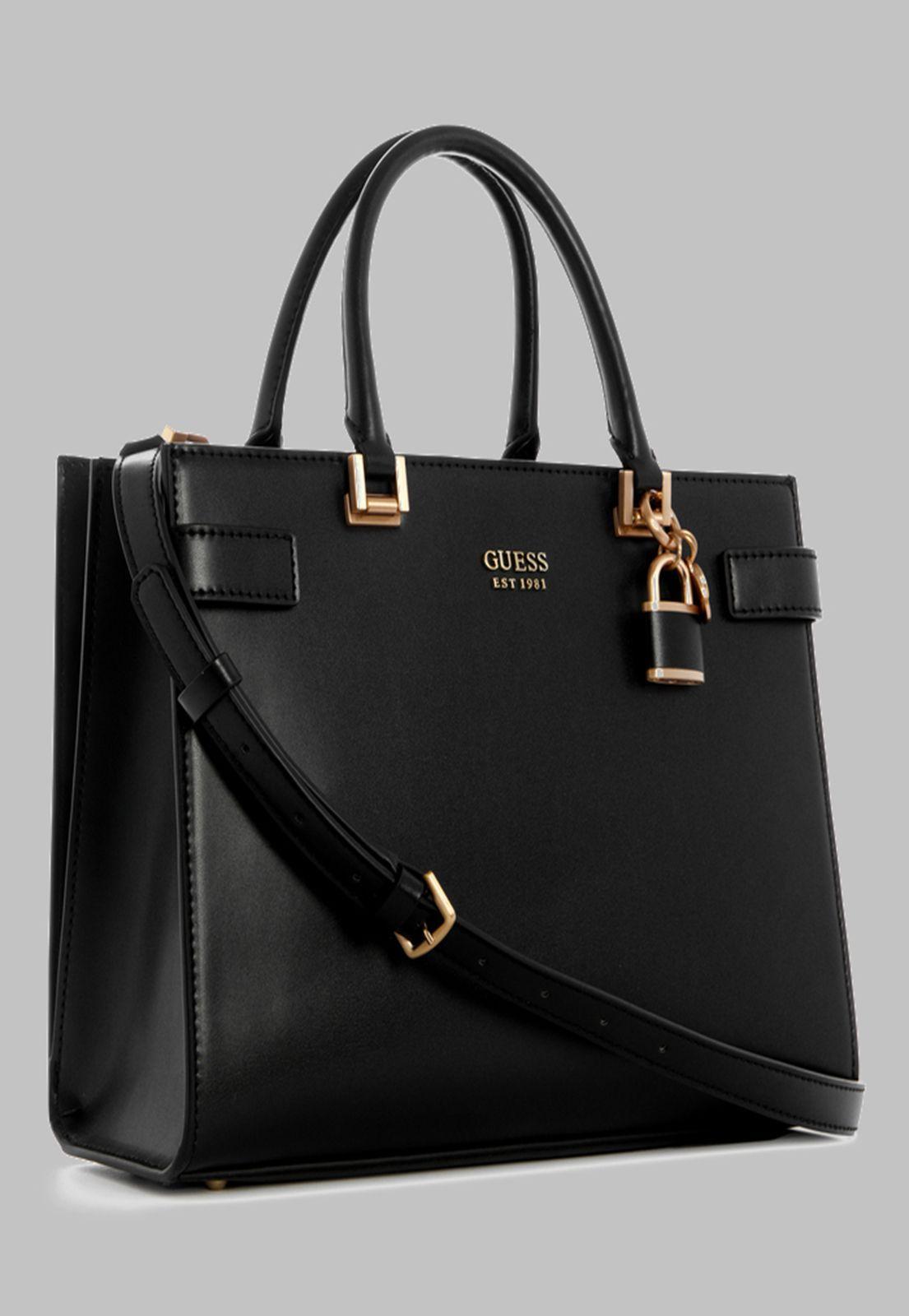 Cartera Guess Atene Society Satchel Bla Negro-1