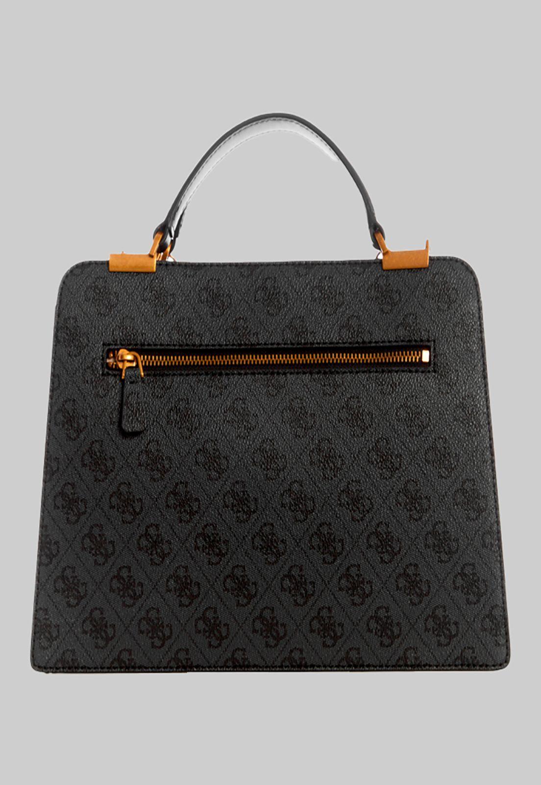 Cartera Kristle Girlfriend Satchel Carbón Guess-2