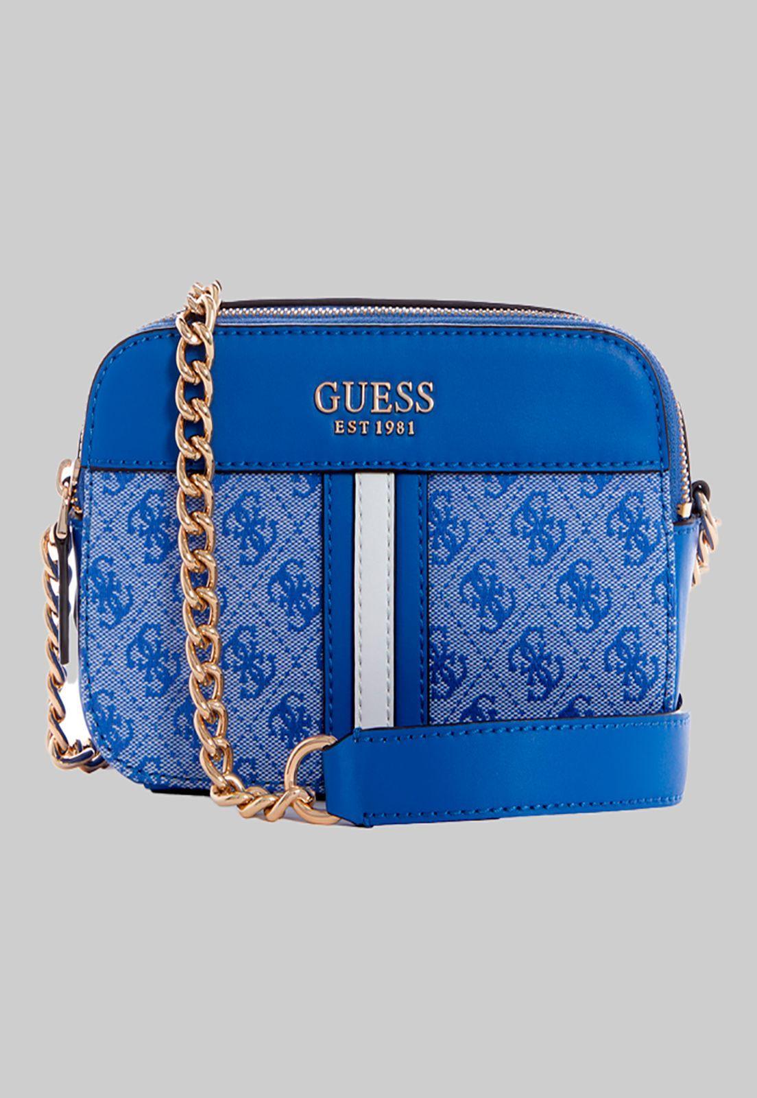 Cartera Noelle Crossbody Camera Blu Azul Guess-0