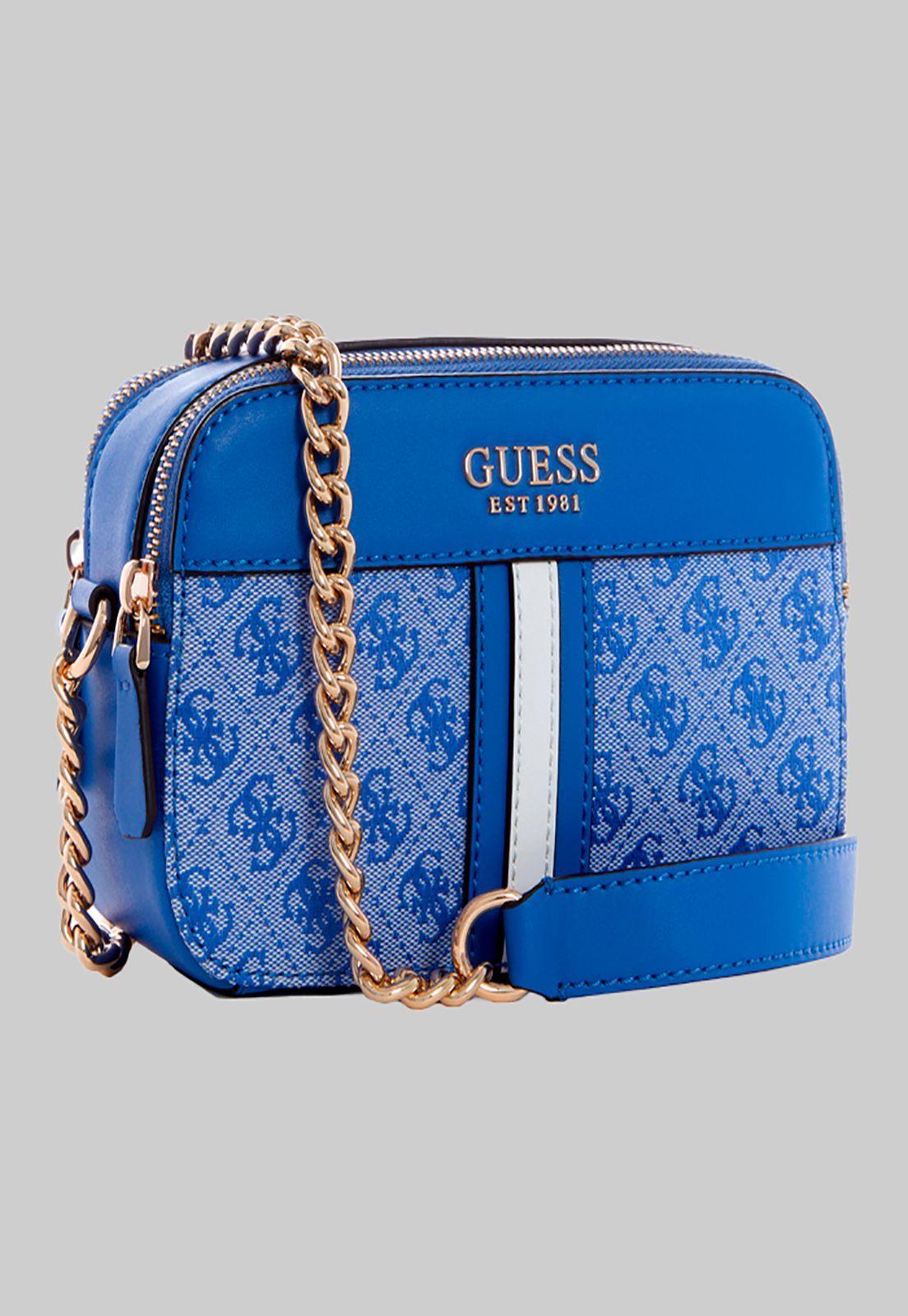 Cartera Noelle Crossbody Camera Blu Azul Guess-1