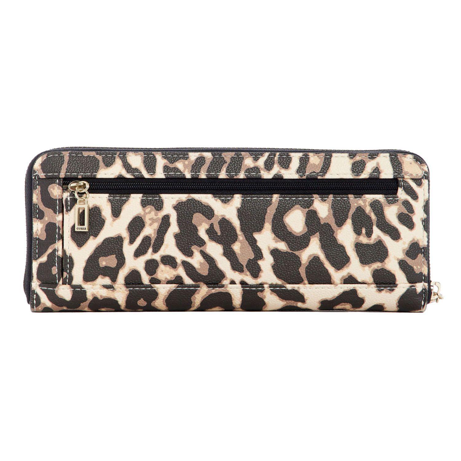 Billetera Guess Katey Slg Large Zip Around Leo Café Tu-1