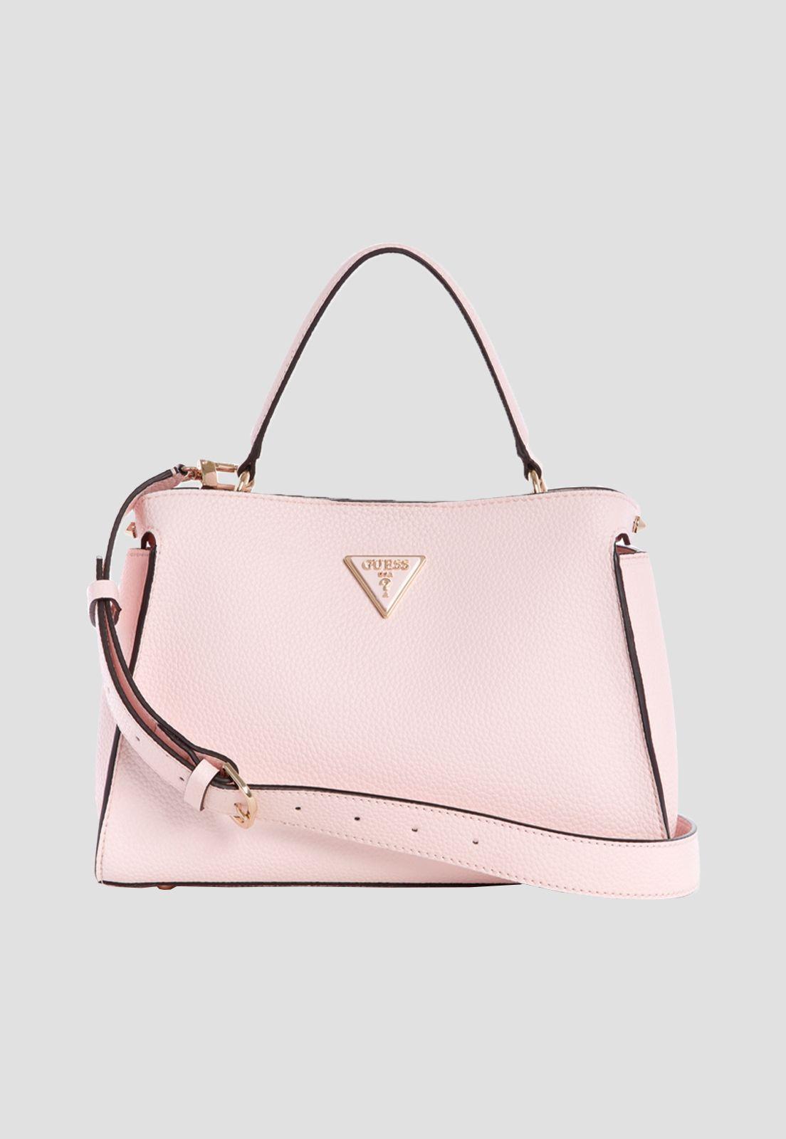 Cartera Downtown Chic Turnlok Satchel Rosado Guess-0