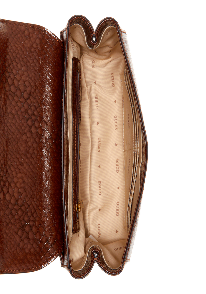 Cartera Katey Flap Shoulder Bag Cho Café Guess-3