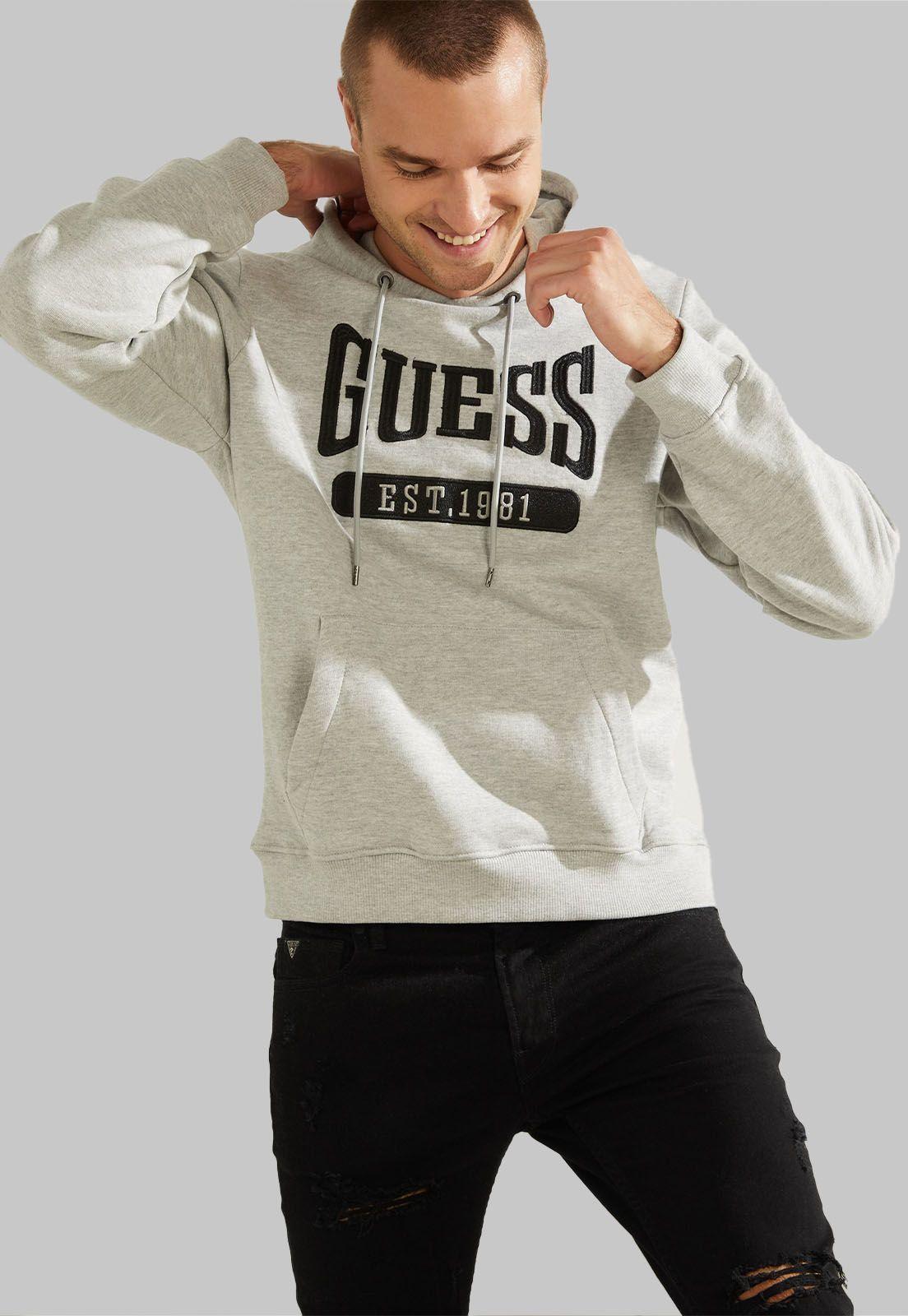 Poleron Orgnc Cotton Gym Hoodie H9C9 Guess-2