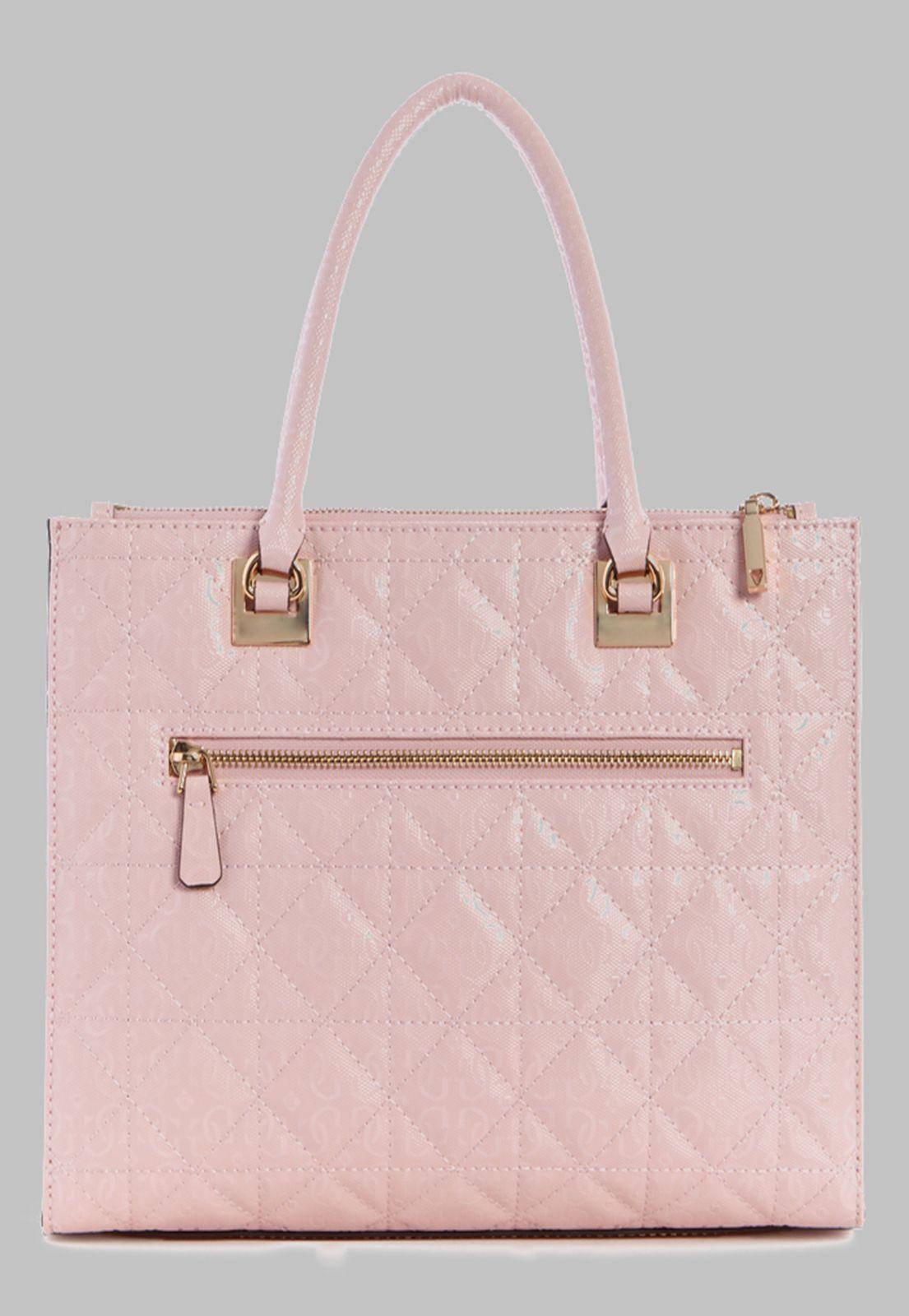 Cartera Guess Malia Society Satchel Sfp Rosado-2
