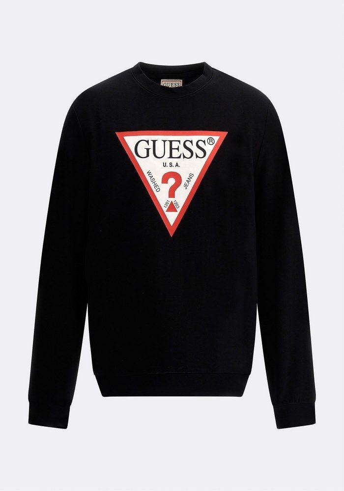 Polerón Guess Audley Cn Fleece Jblk Negro-3