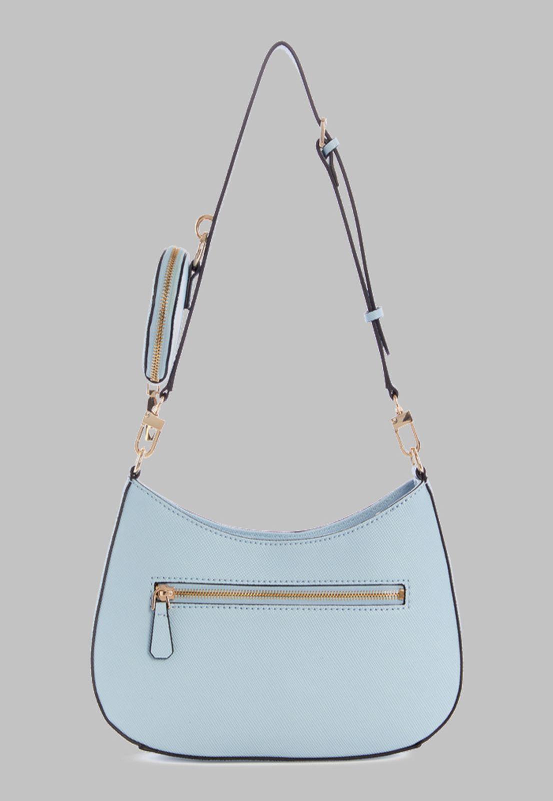 Cartera Guess Alexie Top Zip Shoulder Bag Pod Celeste-2