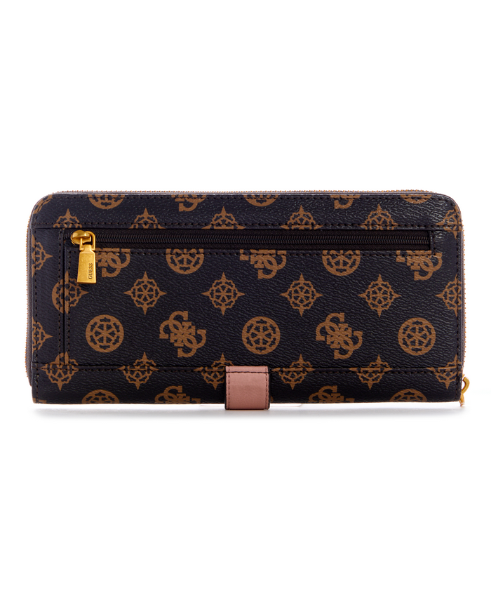 Billetera Guess Briana Slg Large  Around Mlo Café-1