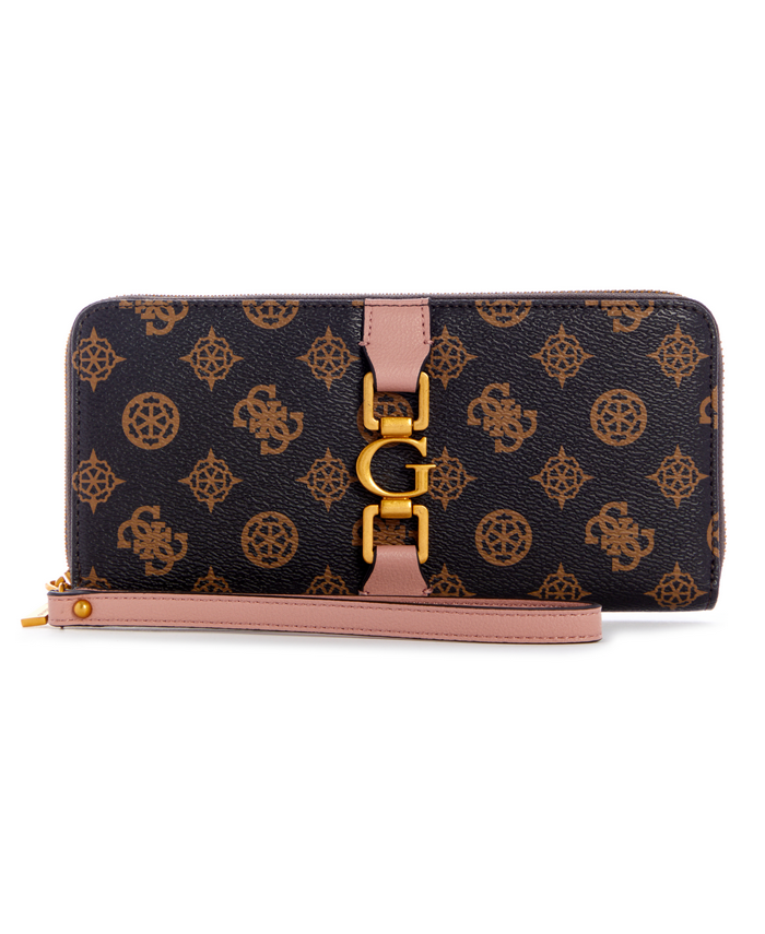 Billetera Guess Briana Slg Large  Around Mlo Café-0