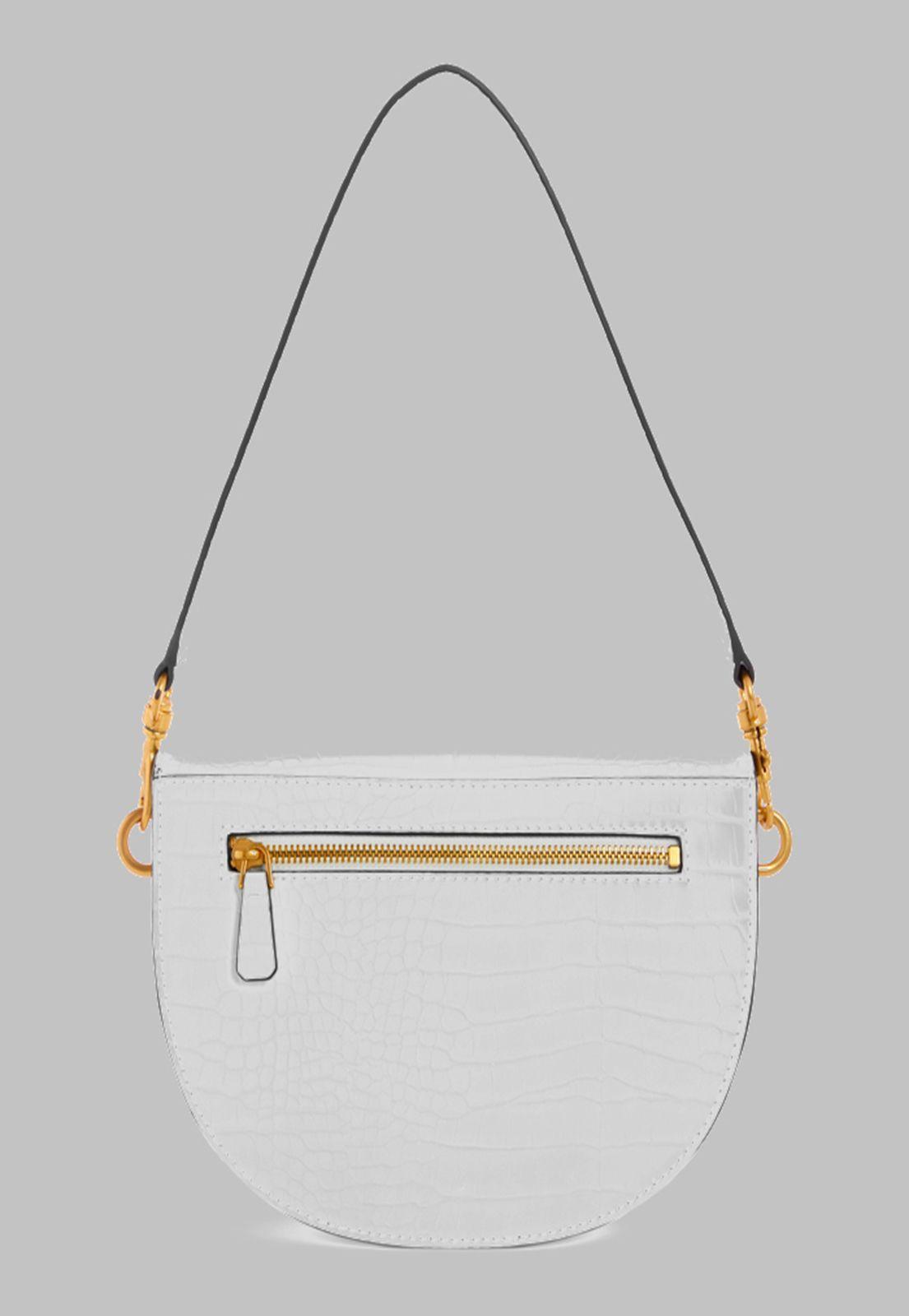 Cartera Guess Danna Saddle Bag Whi Blanco-2