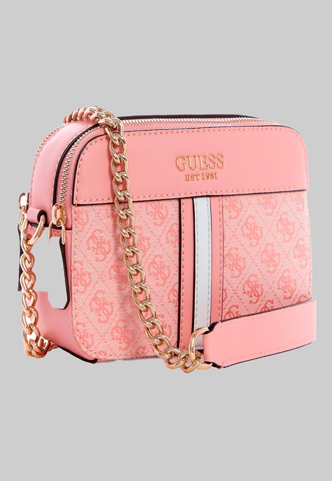 Cartera Noelle Crossbody Camera Dpd Rosado Guess-1