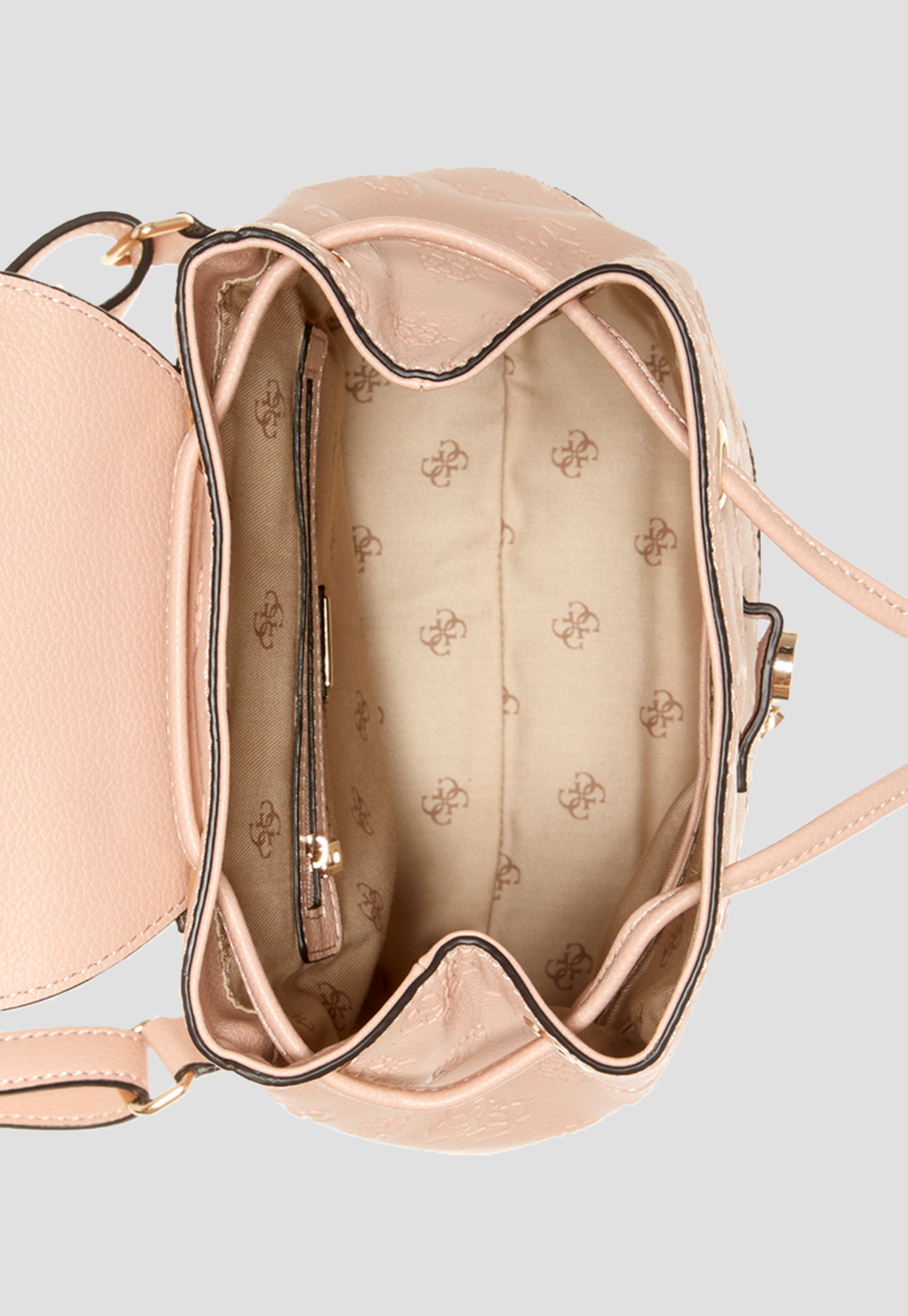 Mochila Helaina Flap Alm Rosado Guess-3