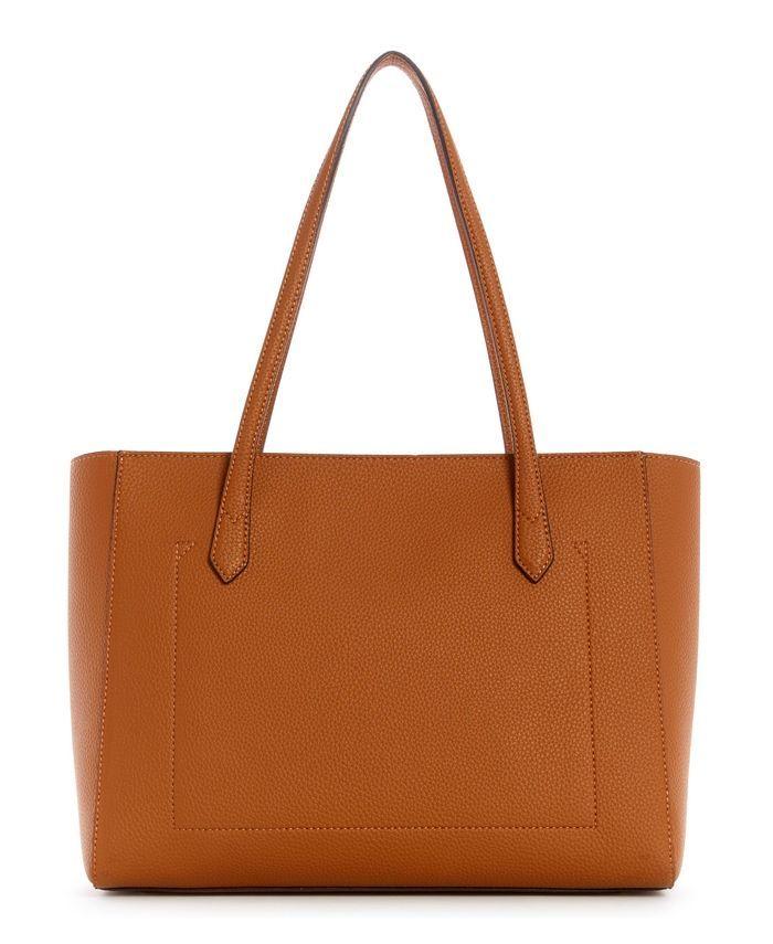 Cartera Downt Turnlock Tote Café Guess-2