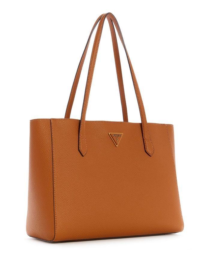 Cartera Downt Turnlock Tote Café Guess-1