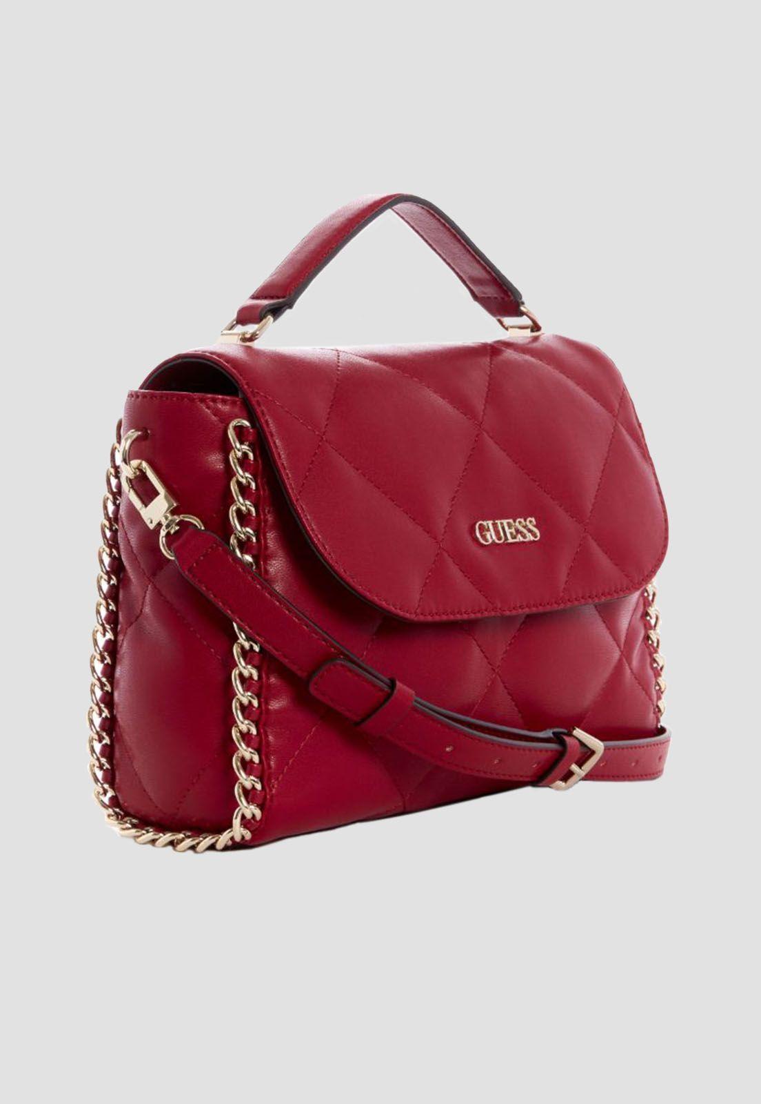 Cartera Khatia Top Handle Flap Plu Guess-1