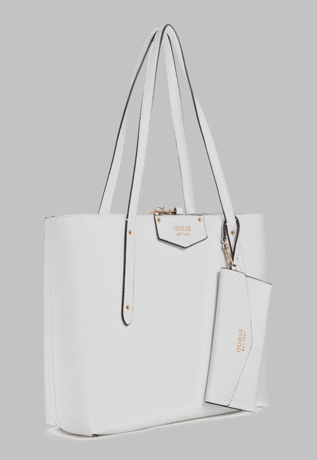 Cartera Guess Eco Brenton Tote Whi Blanco-1