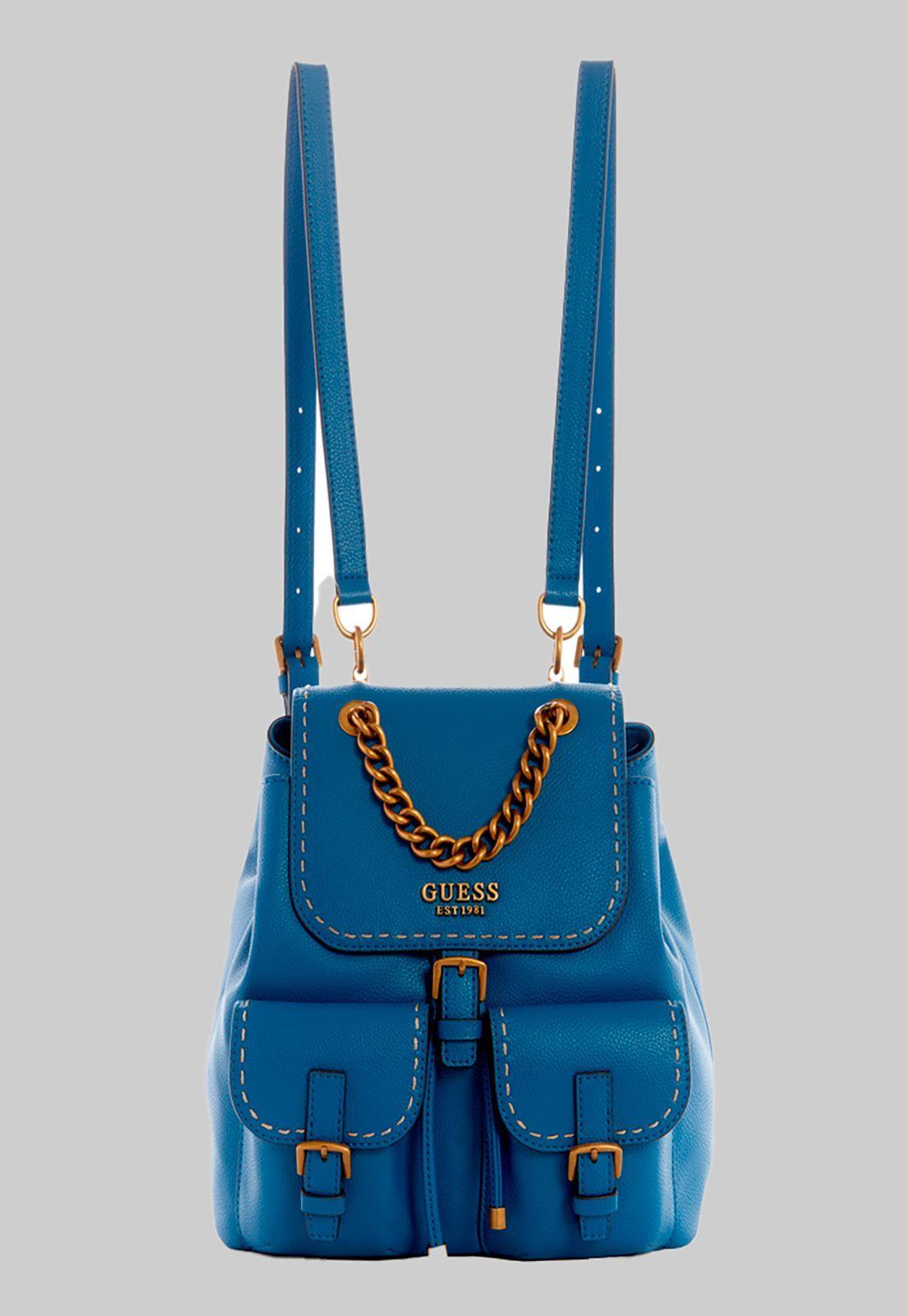 Mochila No Limit Flap Backpack Tea Azul Guess-0