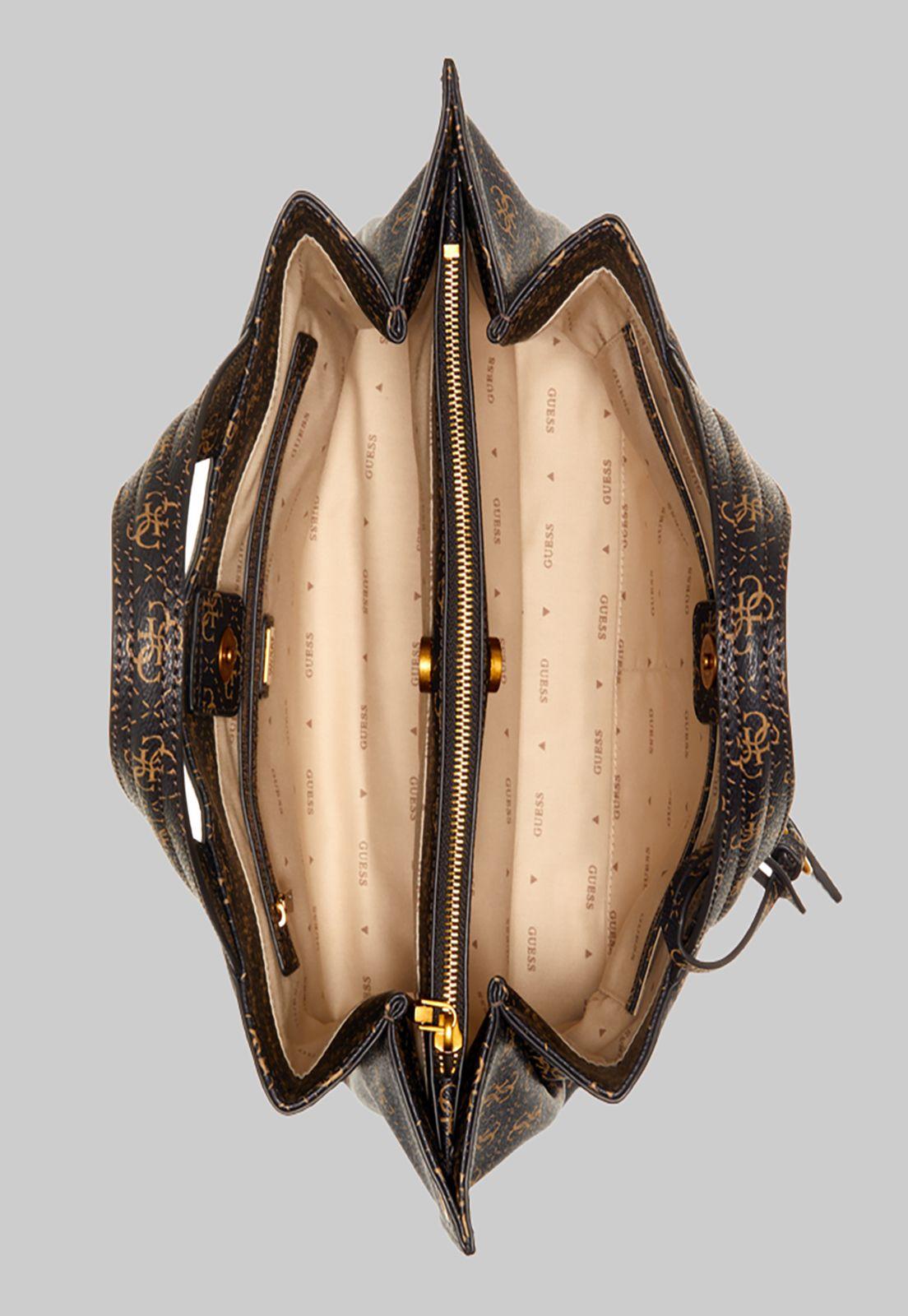 Cartera Guess Zed Girlfriend Carryall Bnl Café-3