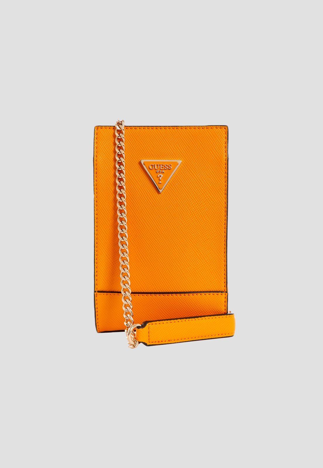 Mini Cartera Noelle Chit Chat Man Naranjo Guess-0