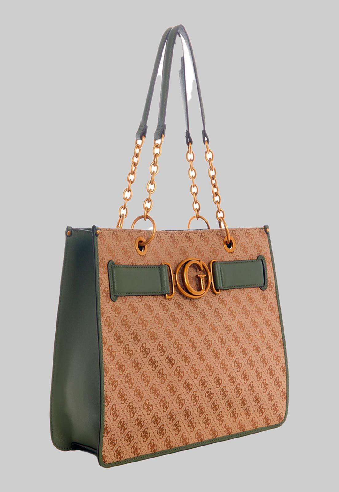 Cartera Aviana Tote Ltv Verde Guess-1