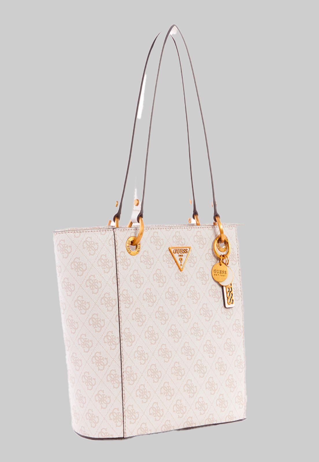 Cartera Noelle Small Elite Tote Dvl Blanco Guess-1