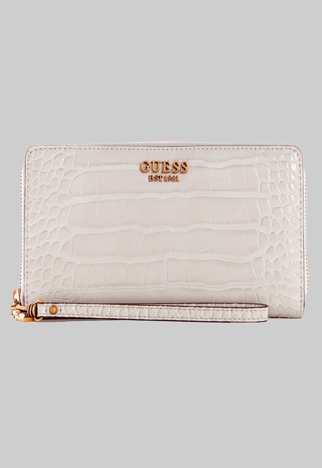 Billetera Laurel Slg Cheque Organizer Crema Guess-0