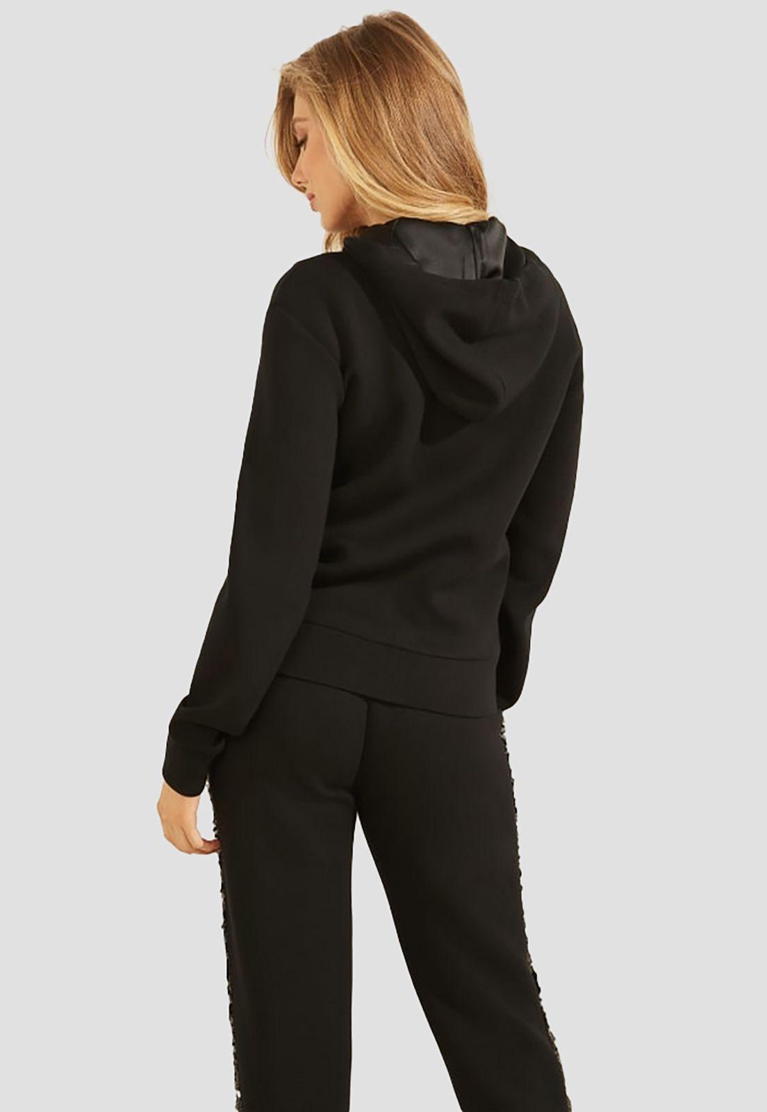 Poleron Guess Activewear Tops Jblk Negro-3