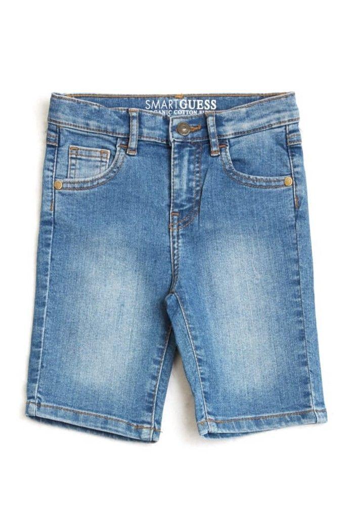 Short Denim Shorts_Coref Sbbl Azul Guess Kids-0