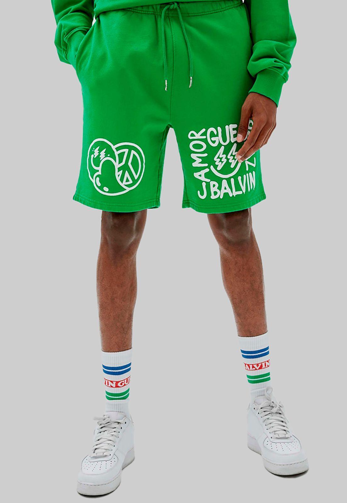 Short Guess Go J Balvin Paz Shorts G845 Verde-0