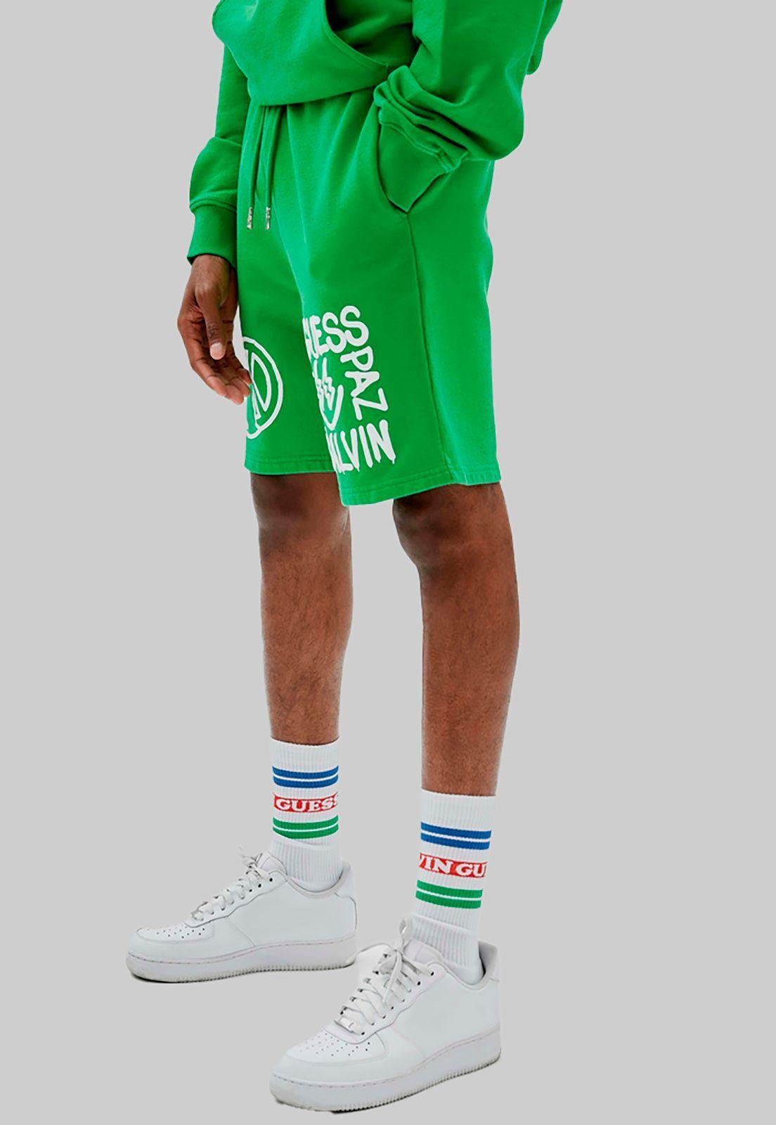 Short Guess Go J Balvin Paz Shorts G845 Verde-2