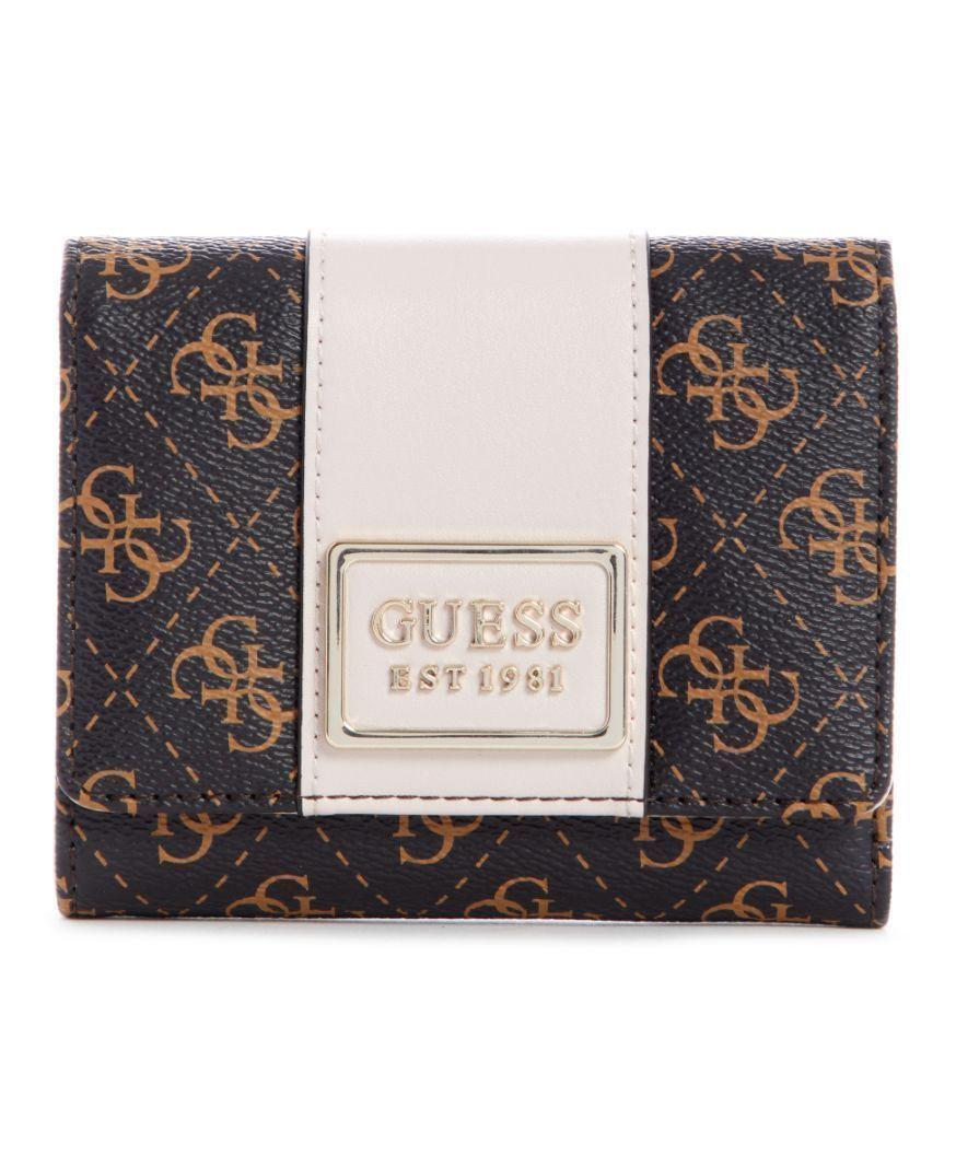 Billetera Guess Tyren Slg Small Trifold Bso Café Tu-0