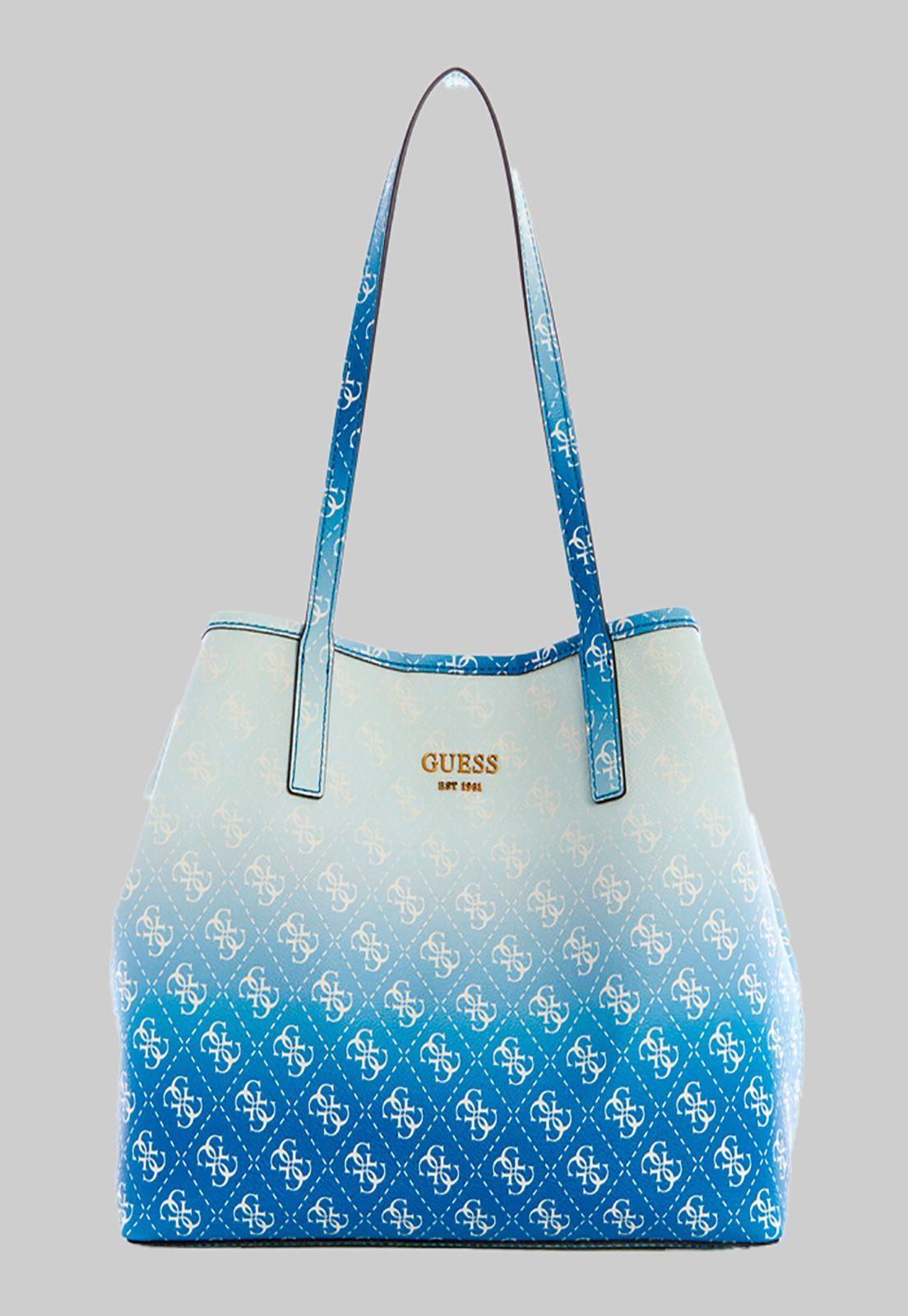 Cartera Vikky Tote Iol Azul Guess-0