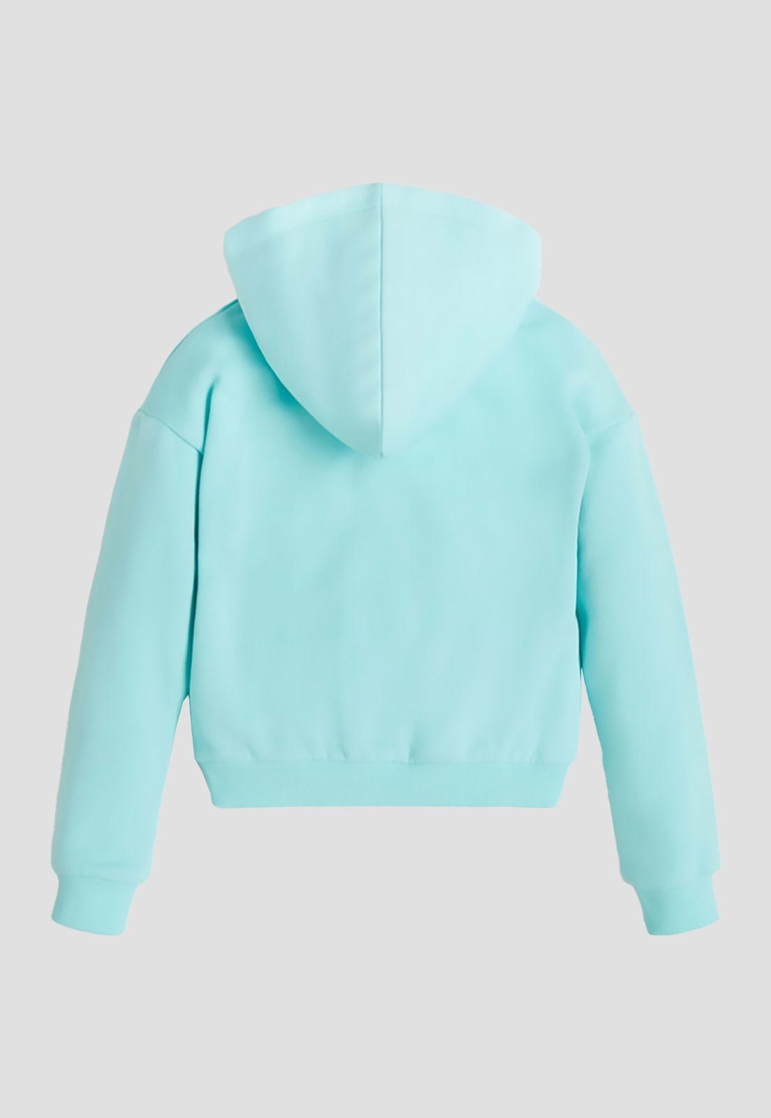 Poleron G Kids Hooded Ls Active Top Bebu Celeste-1