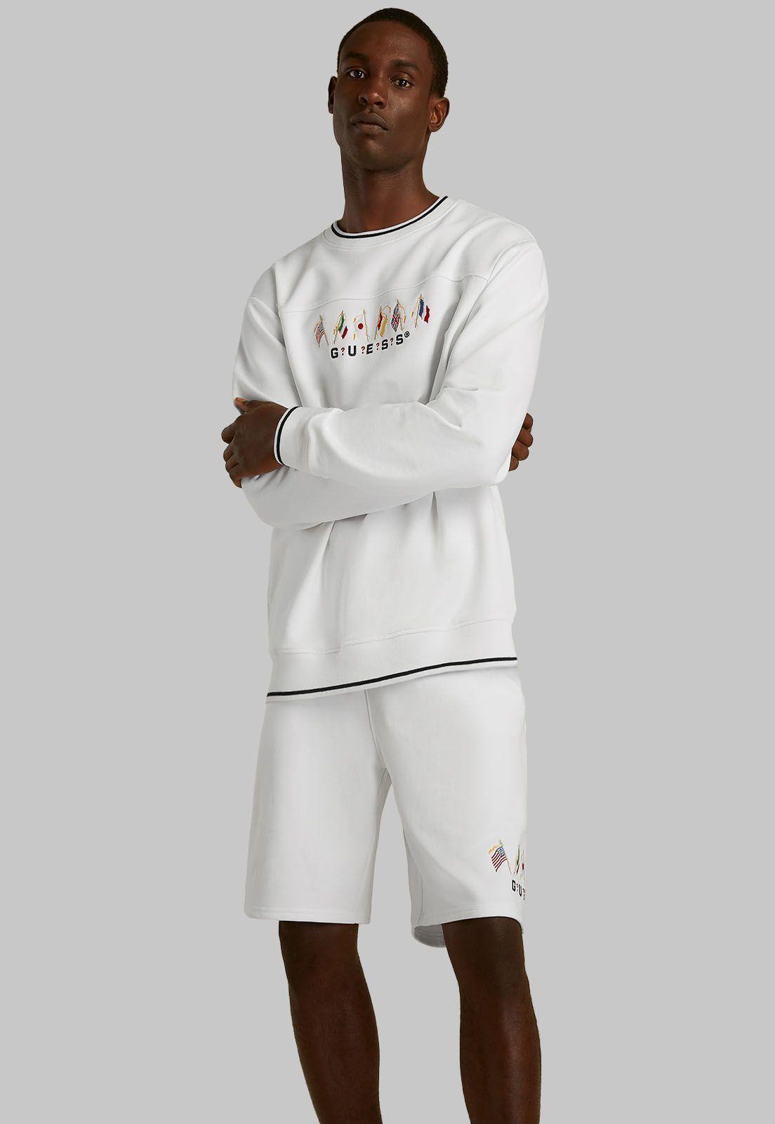 Poleron Su Games Flag Crewneck G011 Guess-5