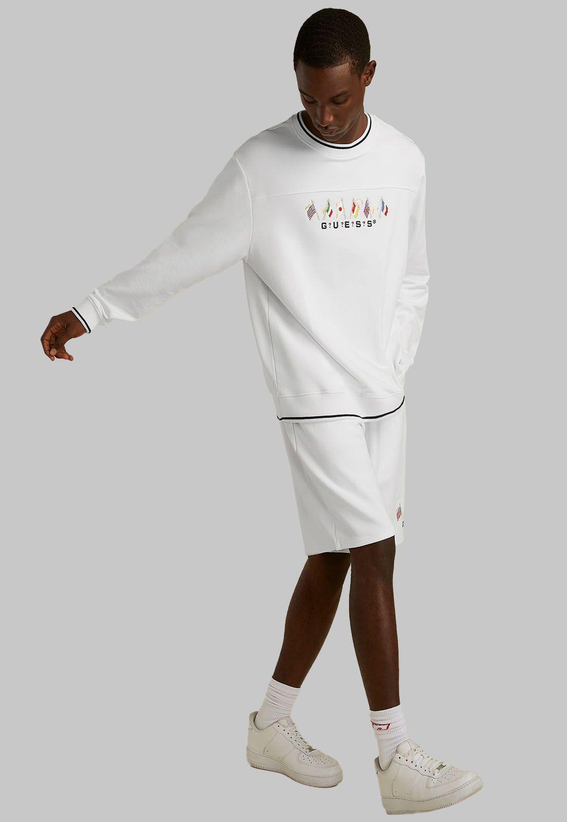 Poleron Su Games Flag Crewneck G011 Guess-1