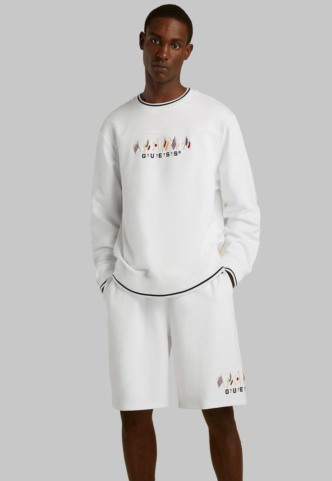 Poleron Su Games Flag Crewneck G011 Guess-0