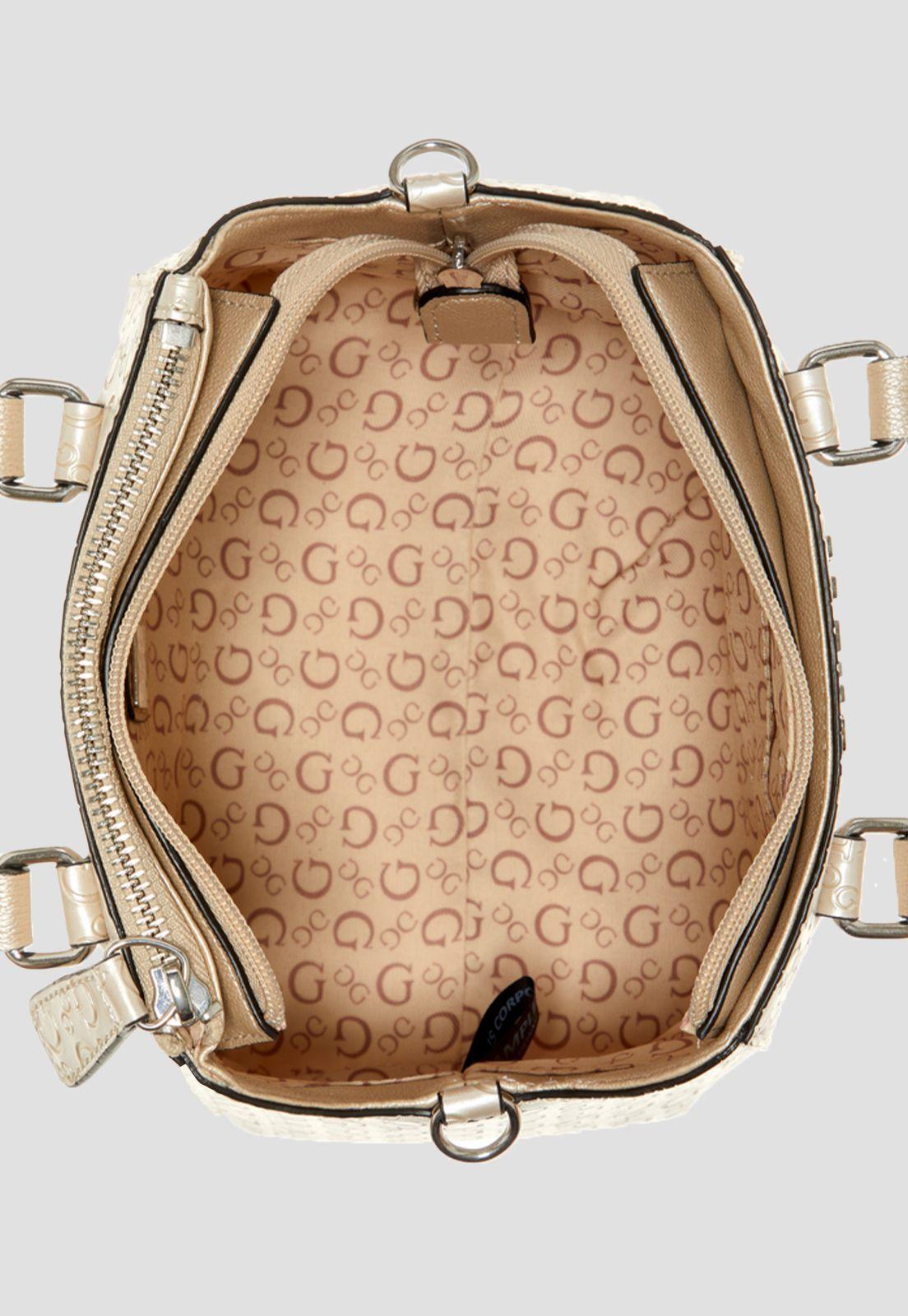 Mini Cartera Satchel Crossbody Ivo Blanco Guess-3