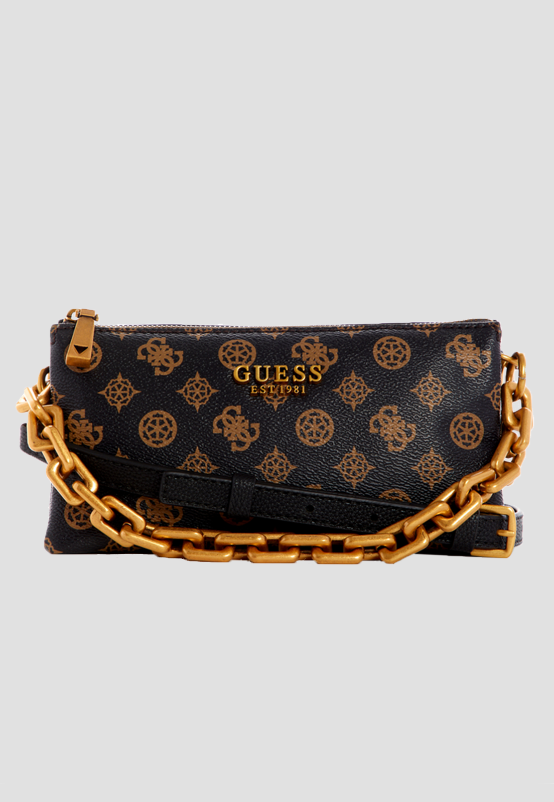 Mini Cartera Turin Tri Cmprtmt Top Mlo Café Guess-0