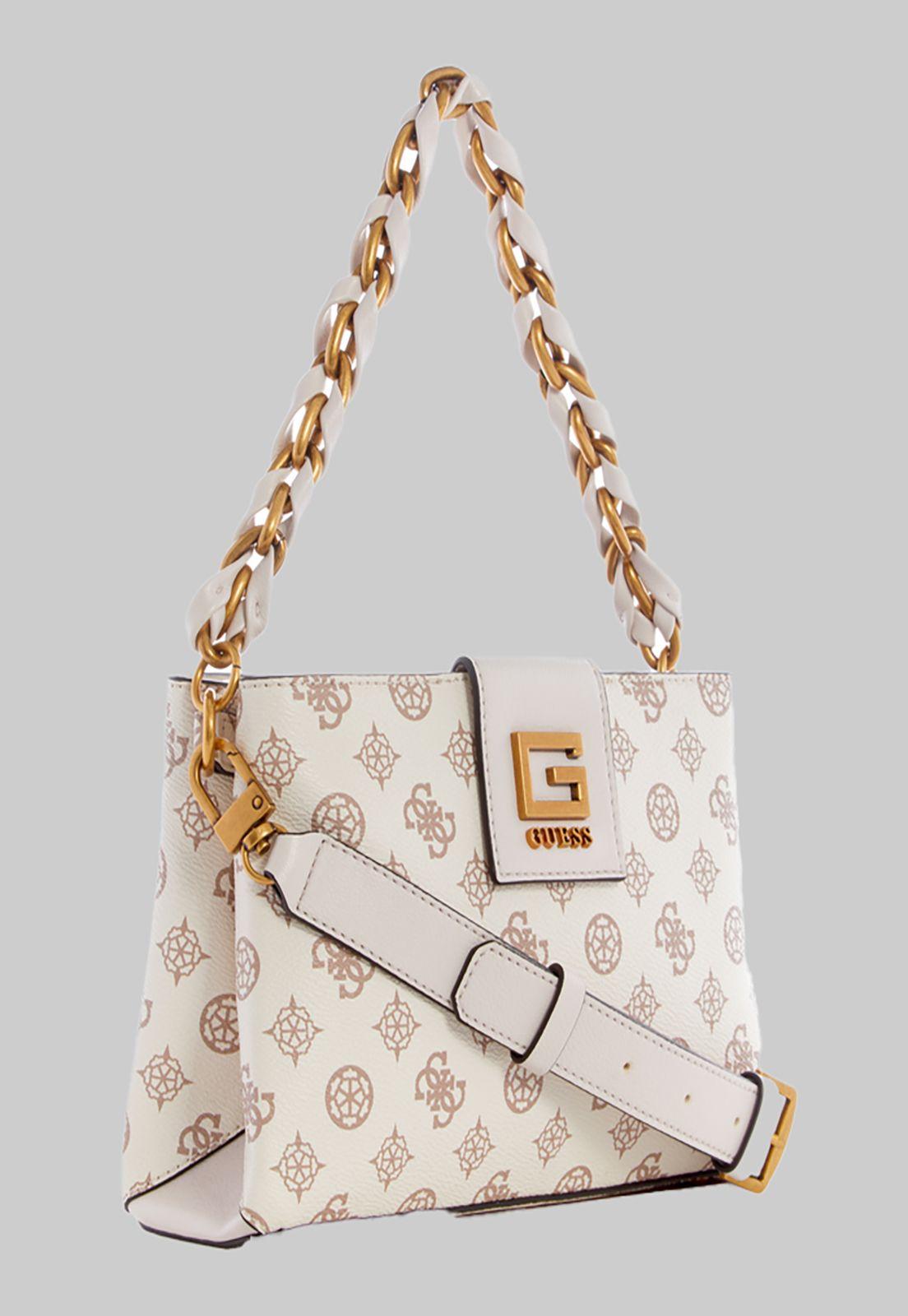 Mini Cartera Guess Alva Double Zip Crossbody Crg Blanco-1